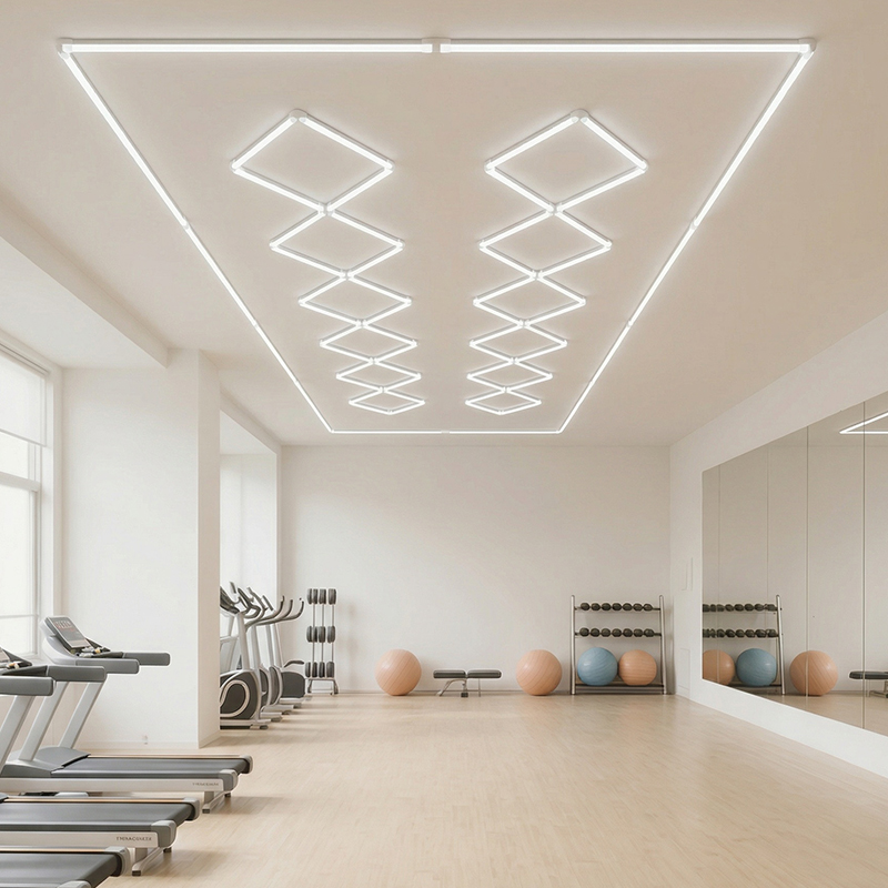 Twelve Diamond LED Ceiling Linear Lights -Garage Lighting