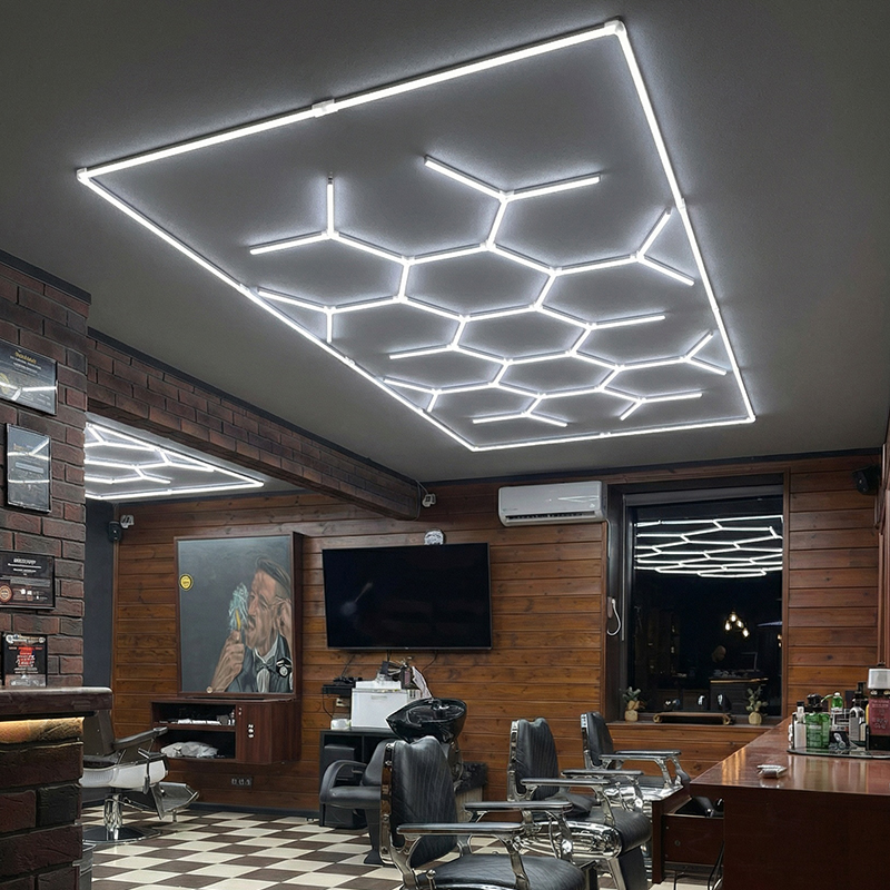 DIY Shaped LED Ceiling Linear Lights for Detailing Shop Light